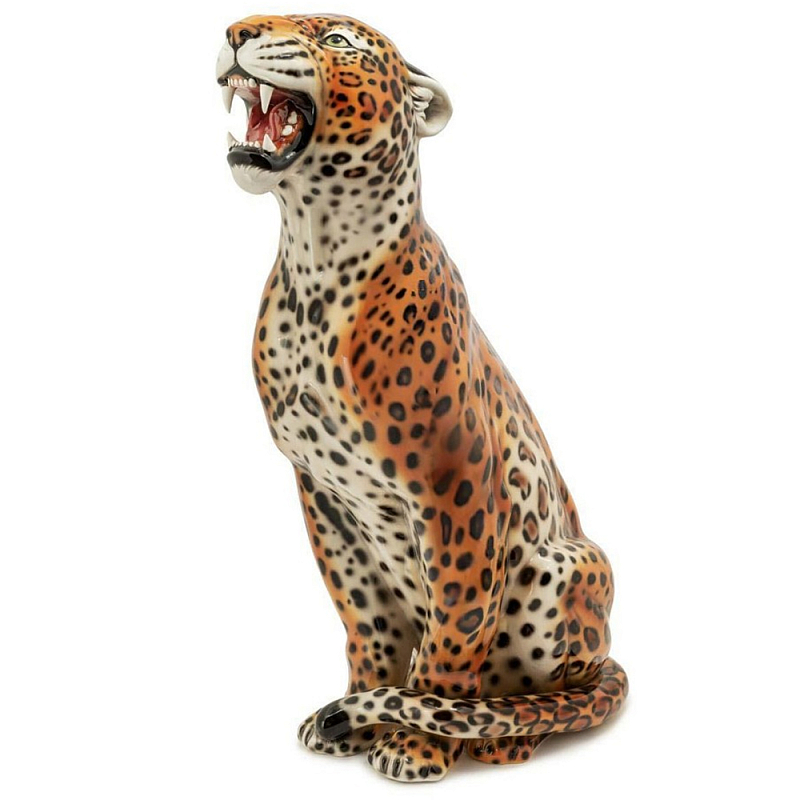 Статуэтка Leopard Right Оранжевый Черный Коричневый Статуэтка Leopard Right Оранжевый Черный Коричневый в Брянске | Loft Concept