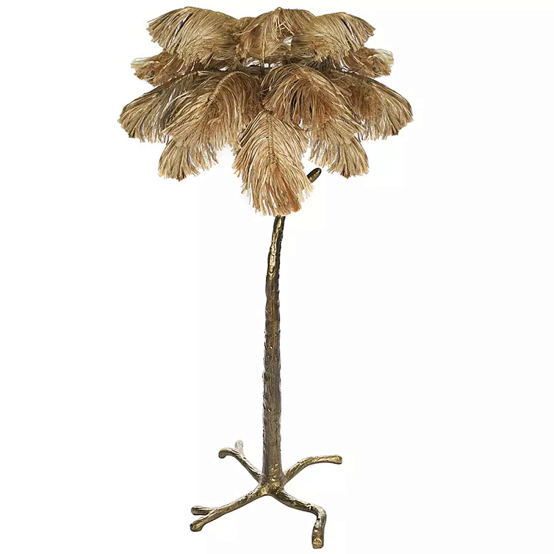 Торшер в виде пальмы Palm Tree Design Золотой Черный Торшер в виде пальмы Palm Tree Design Золотой Черный в Брянске | Loft Concept