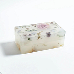 Шкатулка из эпоксидной смолы с цветами белая Epoxy Resin Rectangular Box White варинант исполнения - 3 | Loft Concept в Брянске