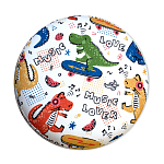 Пуф детский круглый с принтом Dinosaurs CHILDHOOD варинант исполнения - 3 | Loft Concept в Брянске