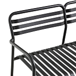 Скамья из алюминия Mack Metal Bench Black варинант исполнения - 4 | Loft Concept в Брянске