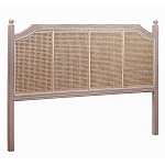 Изголовье кровати коричневое с обивкой из ротанга Olivia Headboard варинант исполнения - 1 | Loft Concept в Брянске