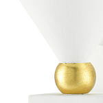 Бра с бело-золотыми плафоном в форме конуса Light Source варинант исполнения - 1 | Loft Concept в Брянске