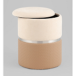 Пуф Mauldine с ящиком бежевый с экокожей варинант исполнения - 2 | Loft Concept в Брянске