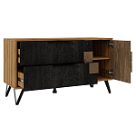 ТВ-тумба с  2-мя ящиками и закрытыми полками Stone Effect варинант исполнения - 4 | Loft Concept в Брянске