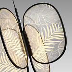 Люстра с гравировкой на акриловых плафонах Gravyura Black D 50 см варинант исполнения - 3 | Loft Concept в Брянске