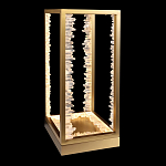 Настольная лампа прямоугольная с декоративными элементами в виде кристаллов Smooth Shine варинант исполнения - 1 | Loft Concept в Брянске