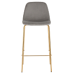 Барный стул на золотистых ножках VENDRAMIN Grey варинант исполнения - 2 | Loft Concept в Брянске