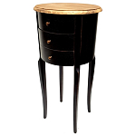 Комод маленький круглый c 3-мя ящиками и состаренным эффектом Vintage варинант исполнения - 1 | Loft Concept в Брянске