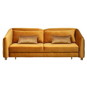 Диван трехместный раскладной с кантом Terracotta