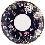 Чайный набор из фарфора темно-синий с рисунком цветов на 6 персон 12 предметов 280 мл Garden Whisper Porcelain Set  варинант исполнения - 2 | Loft Concept в Брянске