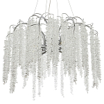 Люстра с хрустальными подвесками Bunch of Crystal Berries Silver Chandelier 8 варинант исполнения - 1 | Loft Concept в Брянске