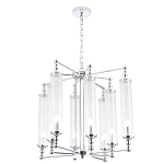 Люстра с 8-ю прозрачными цилиндрическими плафонами Jeanette варинант исполнения - 5 | Loft Concept в Брянске