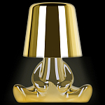 Настольная лампа фигурная золотого цвета с гладким абажуром Высота 16 см Sophia варинант исполнения - 1 | Loft Concept в Брянске