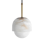 Подвесной светильник из белого алебастра Cryptocrystalline Stone варинант исполнения - 5 | Loft Concept в Брянске