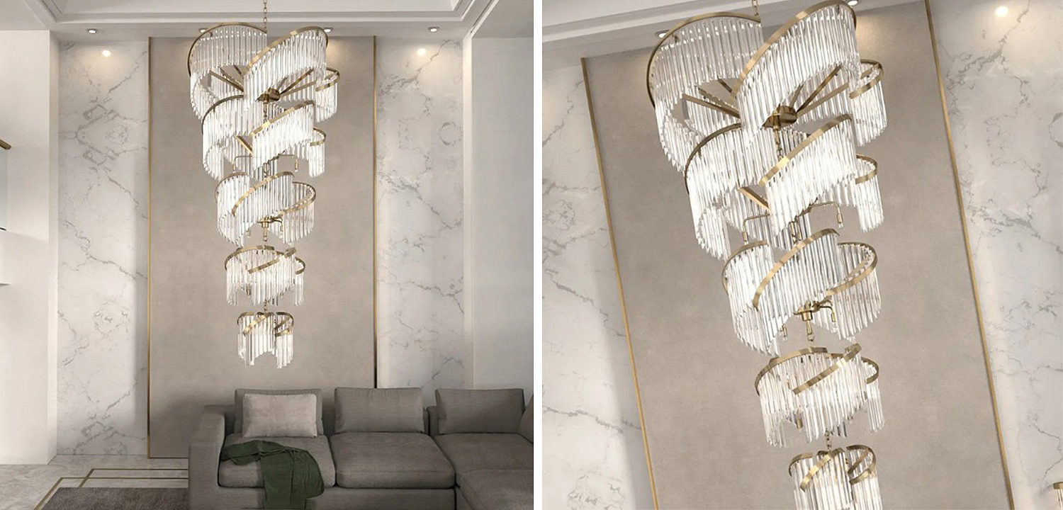 Большая Многоярусная Люстра для Высокого потолка Odeon Large Tiered Chandelier Большая Многоярусная Люстра для Высокого потолка Odeon Large Tiered Chandelier - Loft-Concept в Брянске