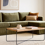 Журнальный стол с прямоугольной деревянной столешницей Urban Style Space варинант исполнения - 4 | Loft Concept в Брянске