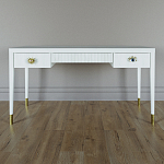 Письменный стол Elsa Dreams White Шпон дерево с двумя ящиками варинант исполнения - 1 | Loft Concept в Брянске