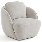 Полукруглое кресло из обивки меланж Halle Melange Armchair варинант исполнения - 2 | Loft Concept в Брянске