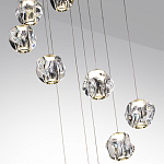 Люстра каскадня с 12-ю прозрачными шарообразными плафонами Bubbles Bocci варинант исполнения - 6 | Loft Concept в Брянске