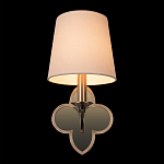 Бра с белым текстильным абажуром и фигурным основанием с зеркальной вставкой Vitorino варинант исполнения - 25 | Loft Concept в Брянске