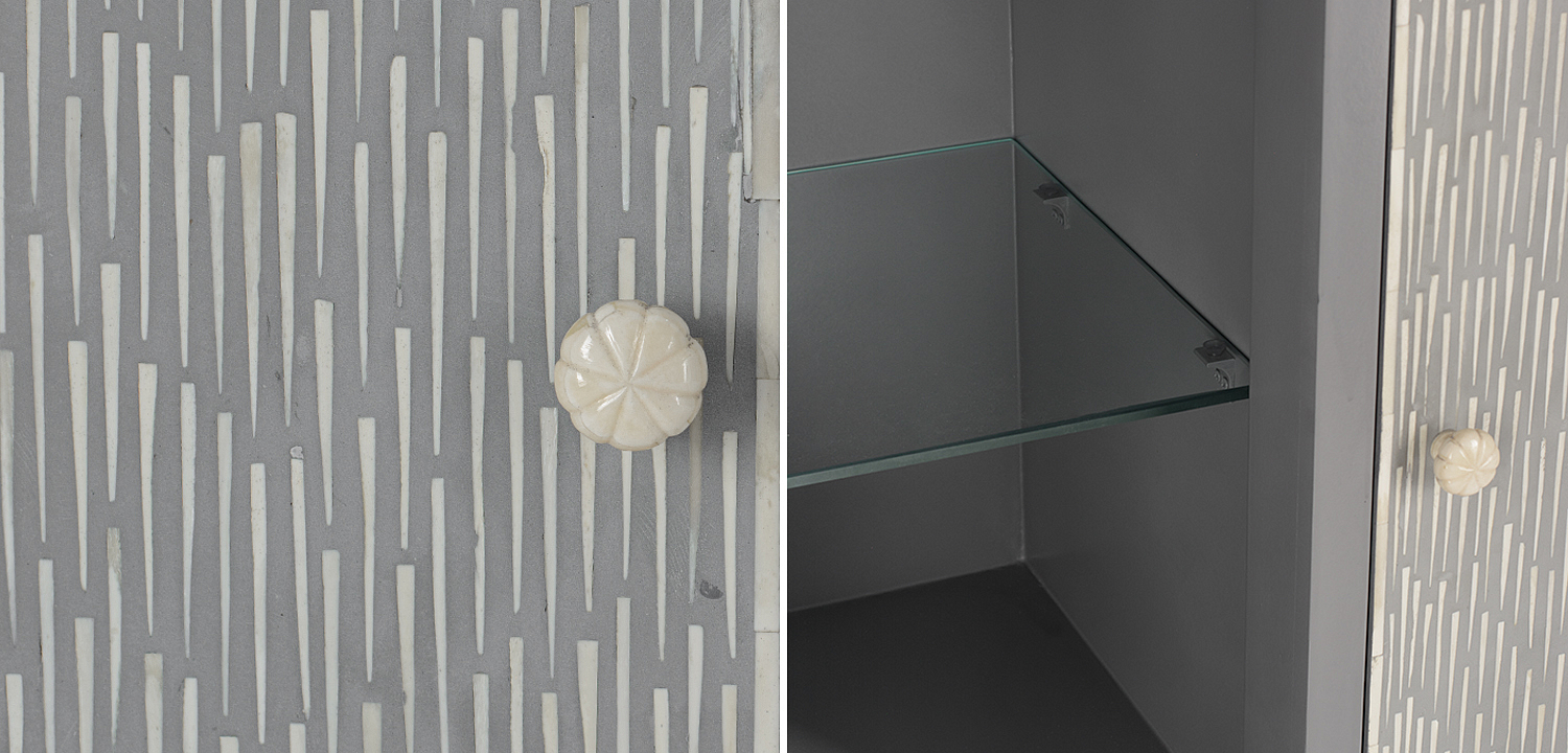 Буфет инкрустированный Inlaid Bone gray Буфет инкрустированный Inlaid Bone gray - Loft-Concept в Брянске
