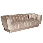 Диван трехместный велюровый серый Island of Comfort варинант исполнения - 1 | Loft Concept в Брянске