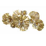 Панно настенное Blank Sheet Golden Flower варинант исполнения - 1 | Loft Concept в Брянске