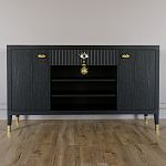 Комод-буфет Elsa Dreams Black с открытыми полками   варинант исполнения - 6 | Loft Concept в Брянске