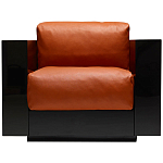 Дизайнерское кожаное кресло Poltronova Saratoga Armchair варинант исполнения - 1 | Loft Concept в Брянске