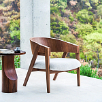 Приставной столик из массива дерева Walnut варинант исполнения - 10 | Loft Concept в Брянске