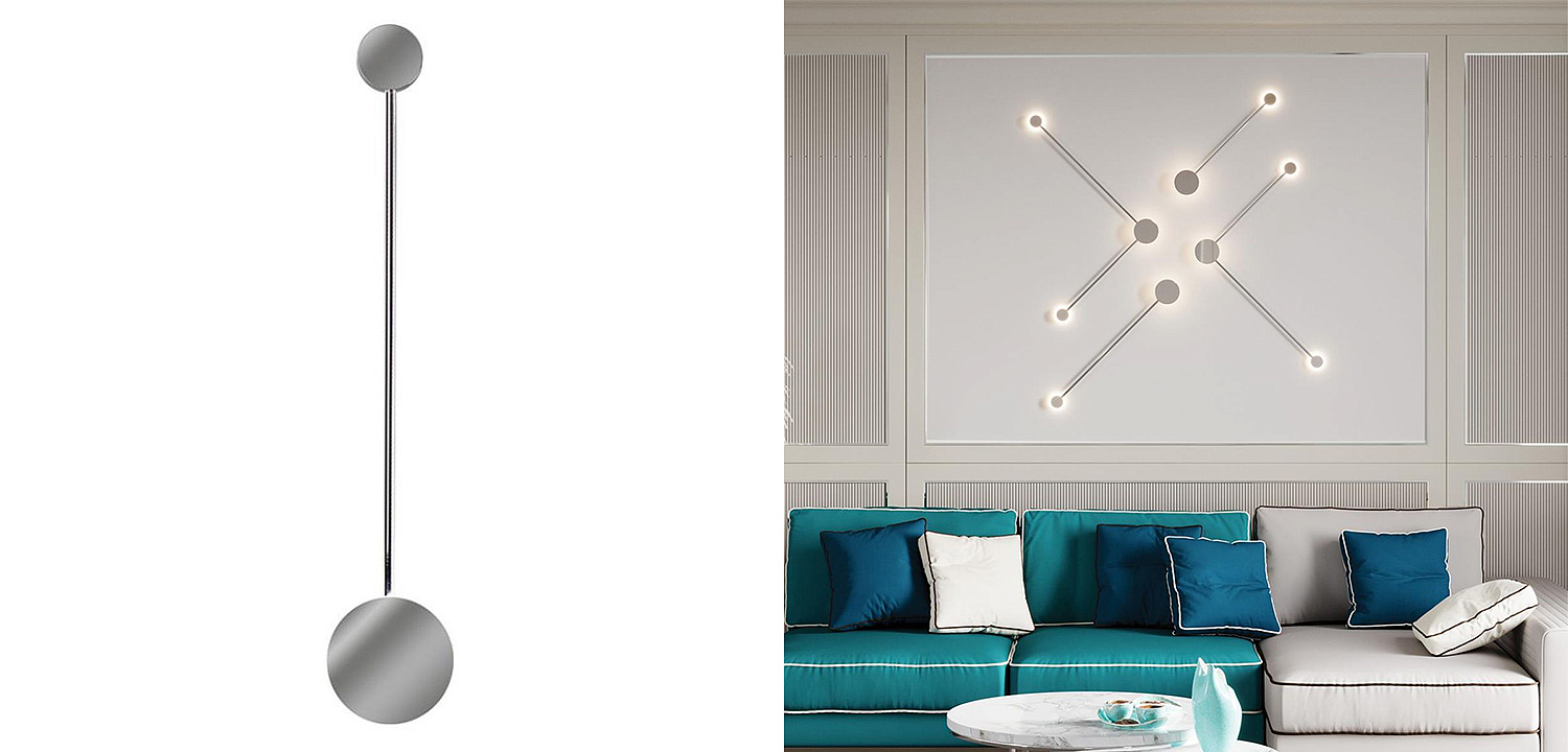 Бра Pin Wall Light Chrome 55 Бра Pin Wall Light Chrome 55 - Loft-Concept в Брянске
