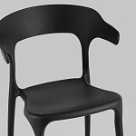 Черный стул из прочного PP-пластика JORIS варинант исполнения - 6 | Loft Concept в Брянске