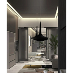 Подвесной вязаный черный светильник «Лампа Марракеша» варинант исполнения - 4 | Loft Concept в Брянске