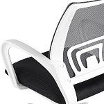 Офисное кресло с основанием из белого пластика Desk chairs Black варинант исполнения - 7 | Loft Concept в Брянске