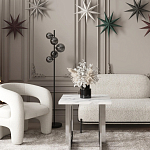 Кресло дизайнерское для лаунж зоны жемчужного цвета Pearl Lounge варинант исполнения - 3 | Loft Concept в Брянске