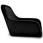 Барный стул вращающийся со спинкой и подлокотниками Douglas Rhombus Черный Велюр варинант исполнения - 2 | Loft Concept в Брянске