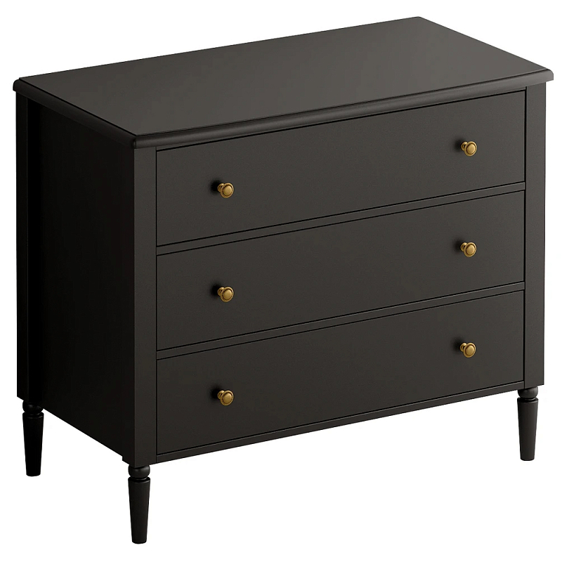 Комод с 3 ящиками Blues Black Черный в Брянске | Loft Concept 