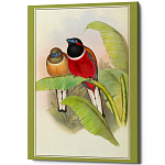 Постер на холсте с изображением птиц Blooming Birds Poster варинант исполнения - 6 | Loft Concept в Брянске