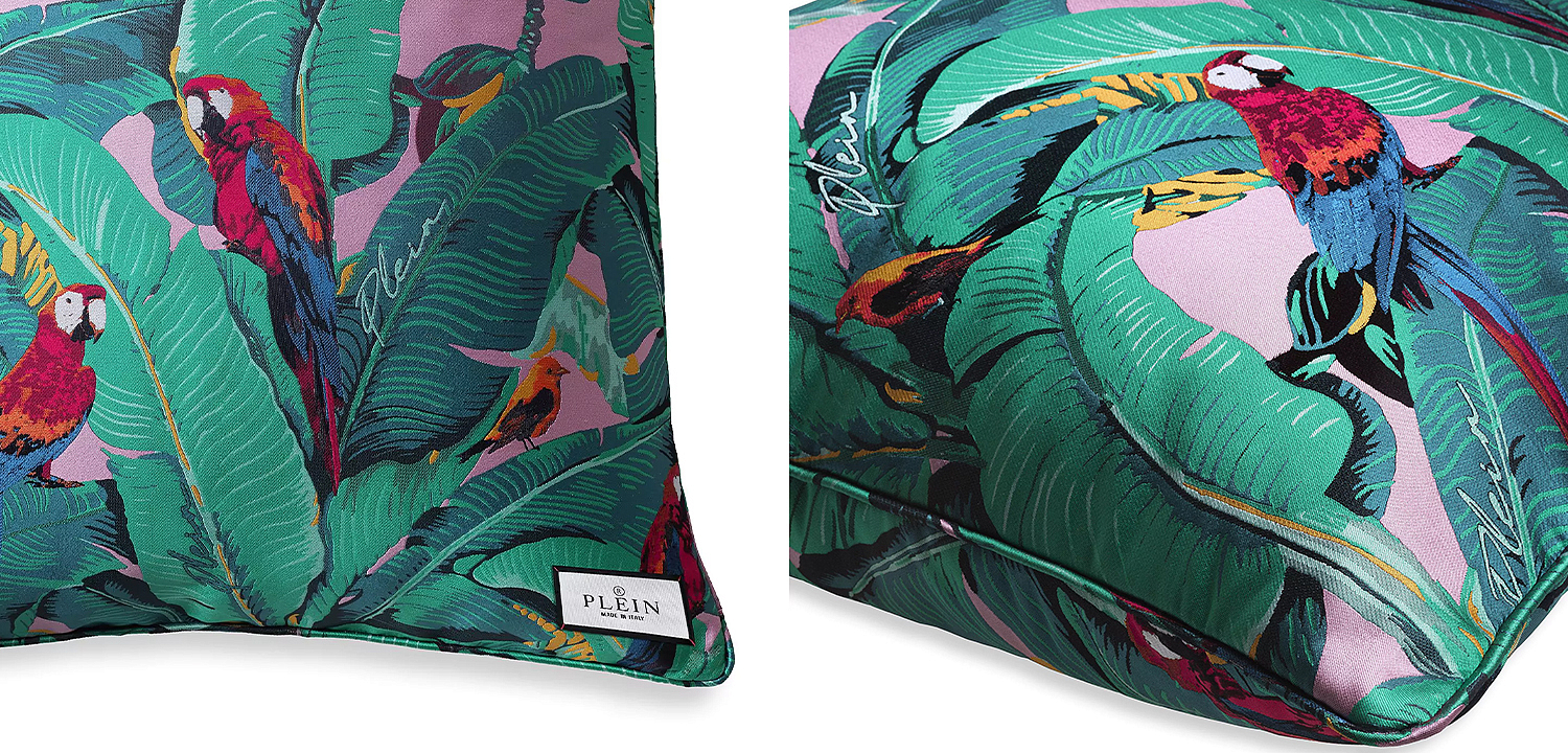 Подушка Philipp Plein Cushion Parrot 50 x 50 Подушка Philipp Plein Cushion Parrot 50 x 50 - Loft-Concept в Брянске