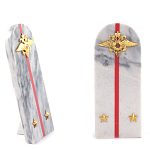 Сувенир Погон МВД из натурального камня мрамор Souvenir Epaulets варинант исполнения - 2 | Loft Concept в Брянске