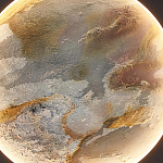 Бра в форме диска черного цвета Borders of Black варинант исполнения - 3 | Loft Concept в Брянске