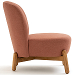 Кресло на деревянных ножках Olguin Pink Chair варинант исполнения - 3 | Loft Concept в Брянске