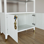 Стеллаж со стеклянными полками Elsa Dreams White варинант исполнения - 4 | Loft Concept в Брянске