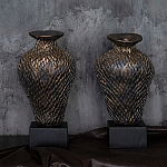 Вазы «Парные» на деревянных основаниях варинант исполнения - 1 | Loft Concept в Брянске