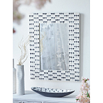 Прямоугольное зеркало с инкрустацией раковинами устриц Mother оf Pearl Facets варинант исполнения - 6 | Loft Concept в Брянске