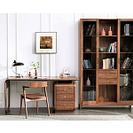 Стол рабочий округлой формы с 3-мя ящиками  Working Moonnut Table варинант исполнения - 1 | Loft Concept в Брянске