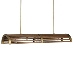 Люстра линейная полукруглой формы Wooden Horseshoe варинант исполнения - 4 | Loft Concept в Брянске