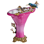 Ваза розового цвета из фарфора с птичкми и цветущими ветвями Garden of Eden варинант исполнения - 2 | Loft Concept в Брянске