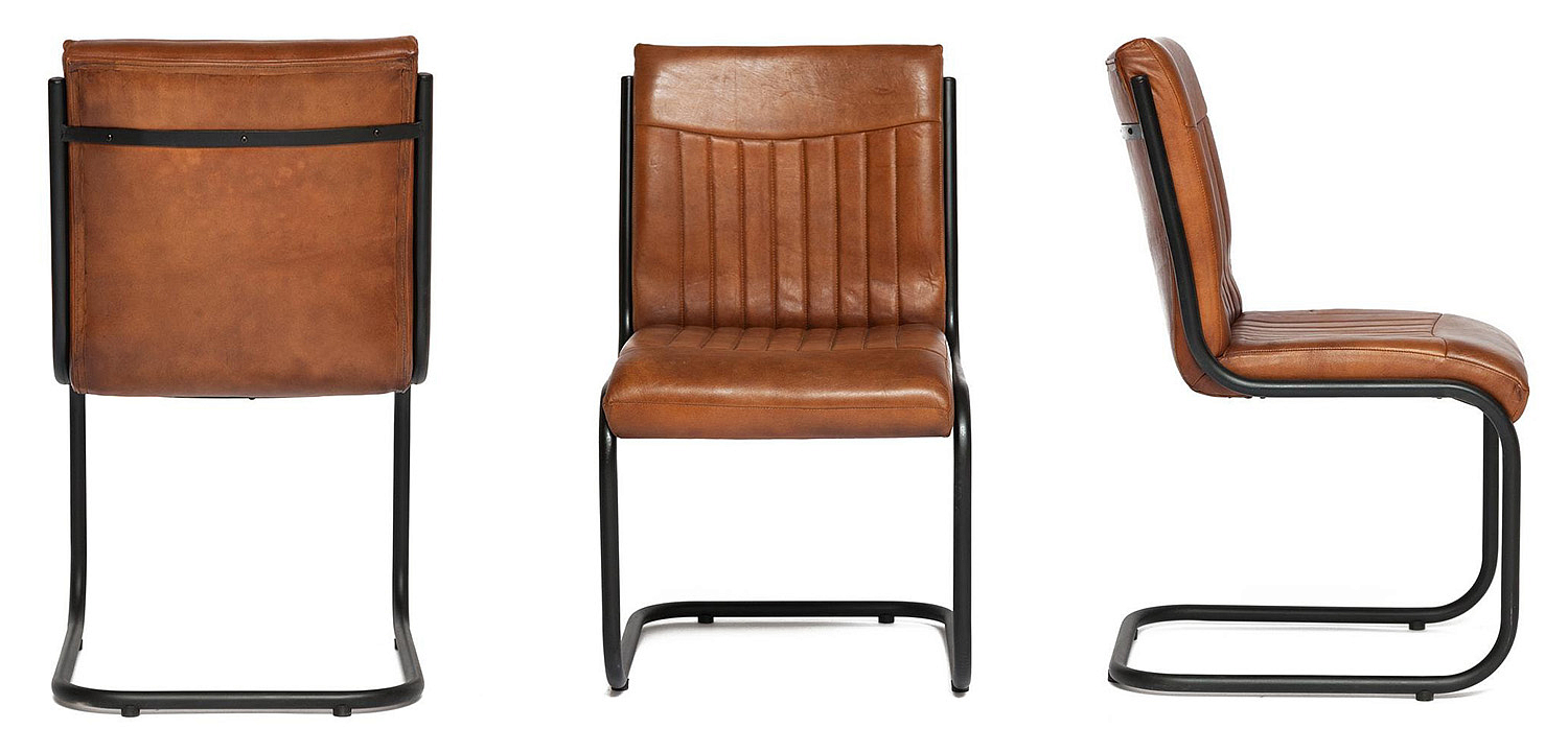 Стул из кожи буйвола Industrial leather chair Стул из кожи буйвола Industrial leather chair - Loft-Concept в Брянске